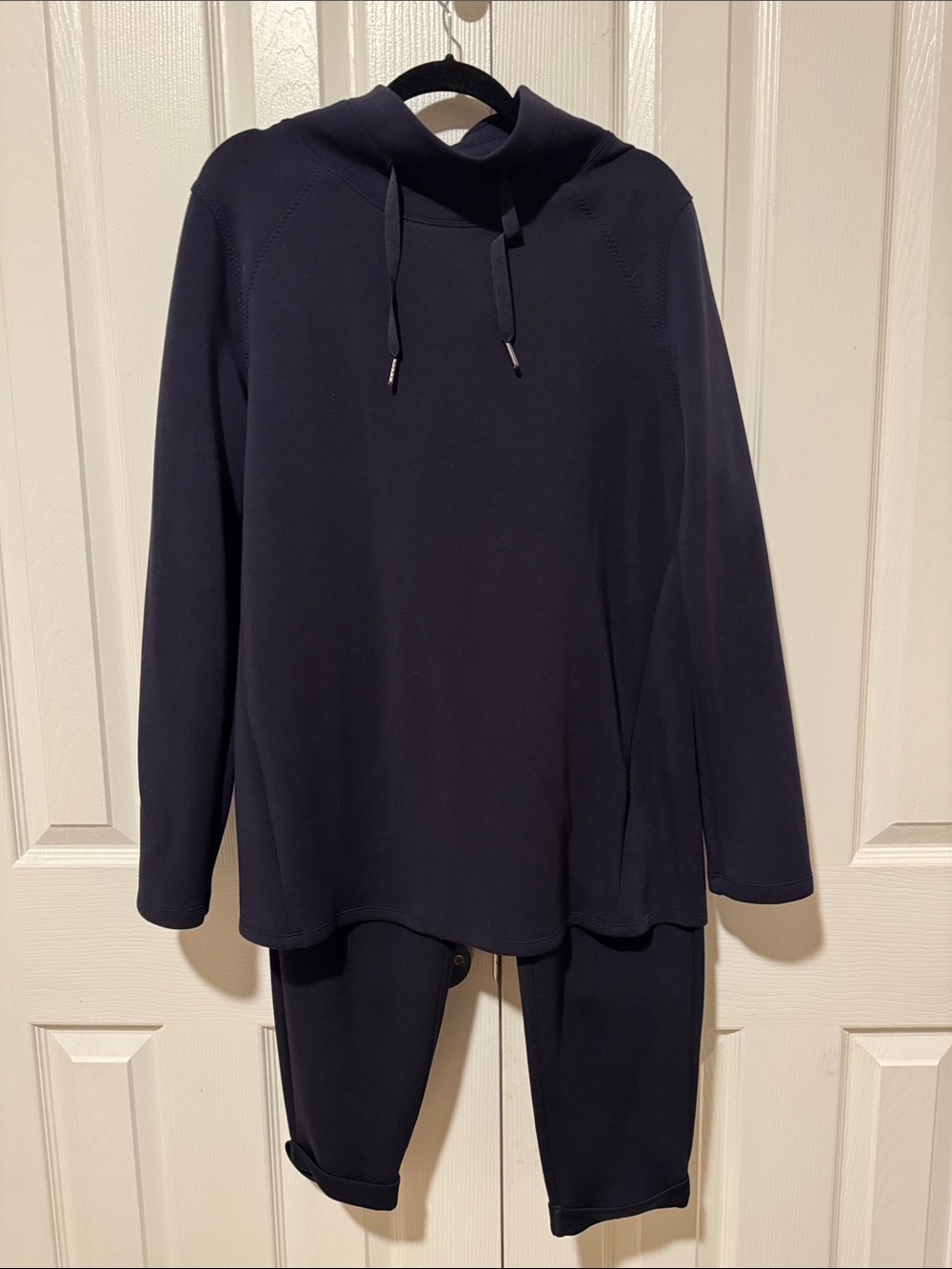 SPANX air essentials mock neck and Jogger Set - top is large /bottoms m